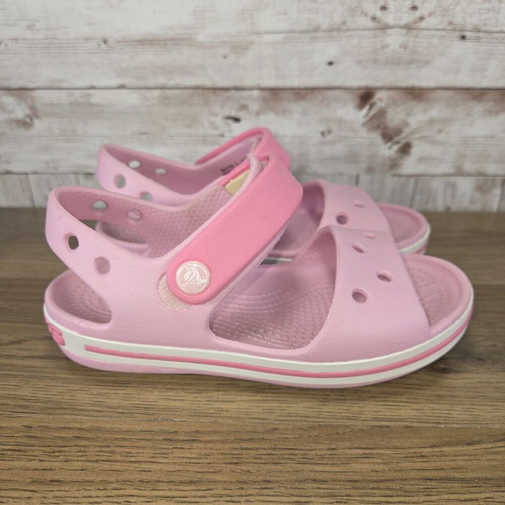 Crocs Crocband Toddler Girls Sandals Ballerina Pink size 11c